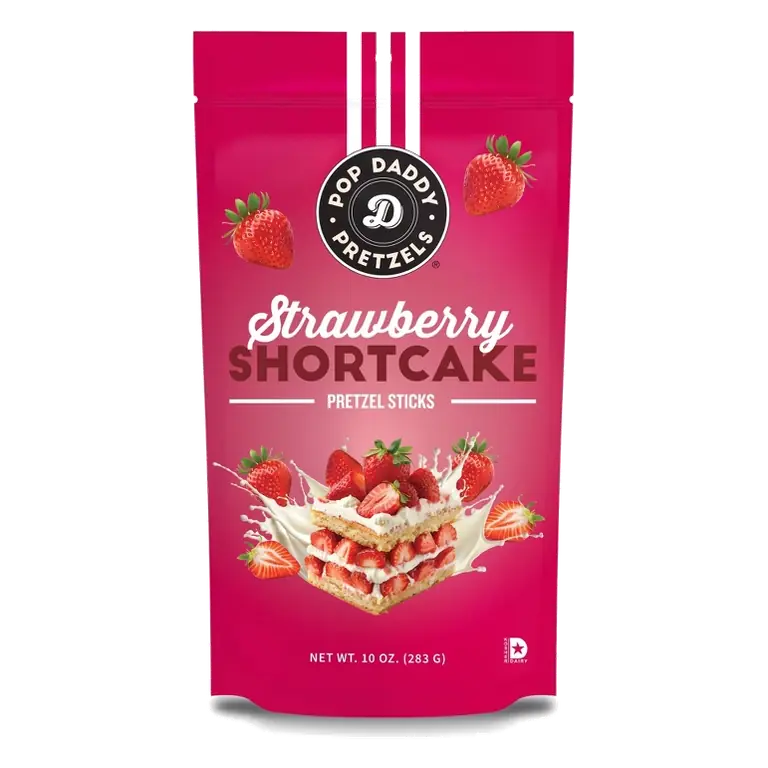 Pop Daddy Strawberry Shortcake Seasoned Pretzels, 10oz