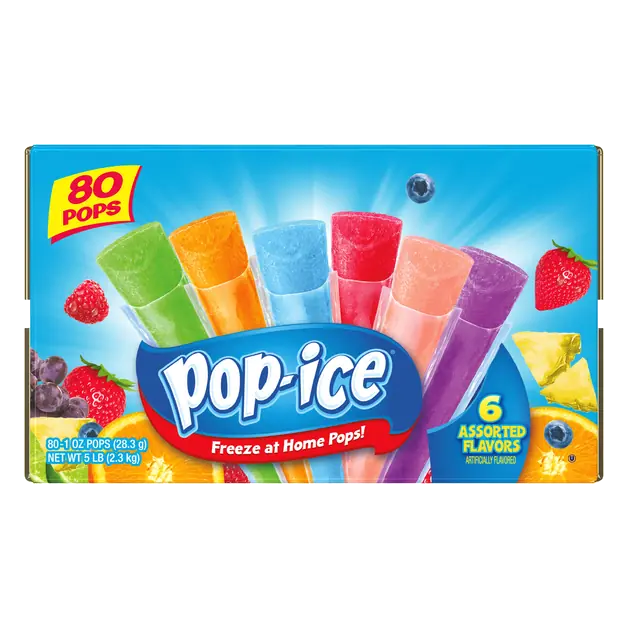 Assorted Flavors Freeze Pops - 80 ct