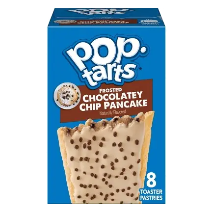 Frosted Chocolatey Chip Pancake Toaster Pastries