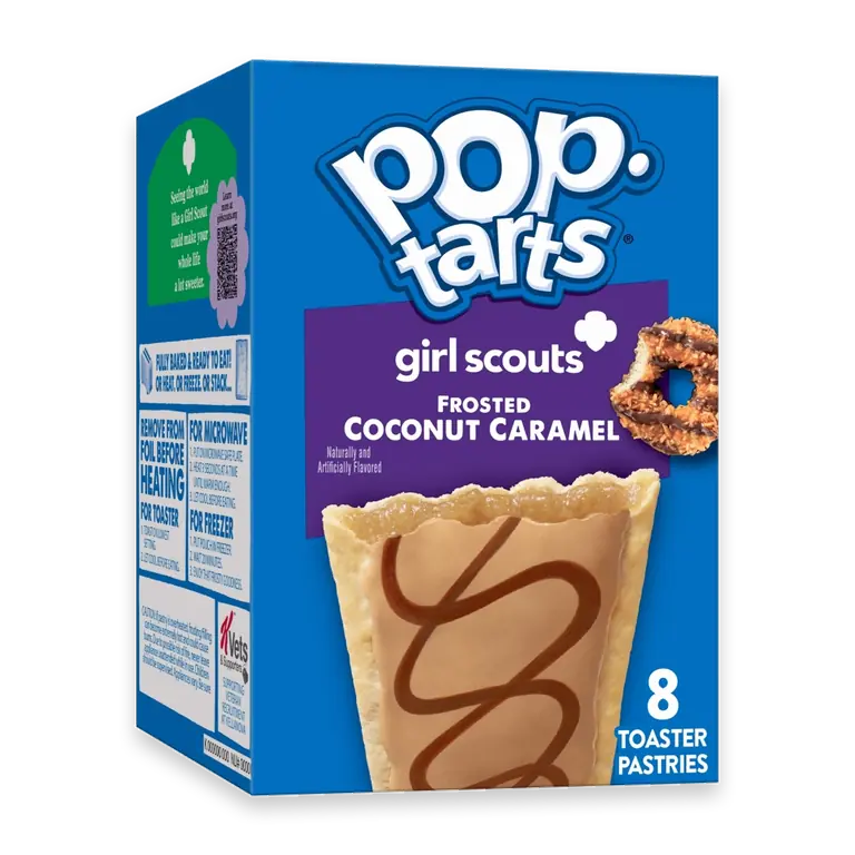 Frosted Coconut Caramel Girl Scouts Toaster Pastries
