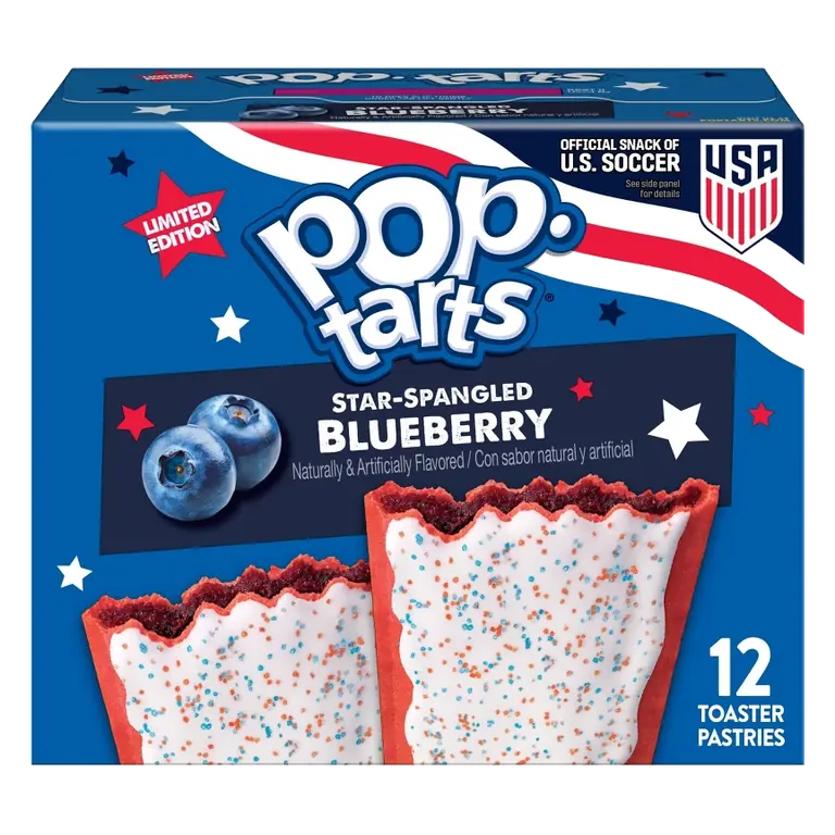 Pop-Tarts Frosted Star-Spangled Blueberry Toaster Pastries, 20.3oz/12ct