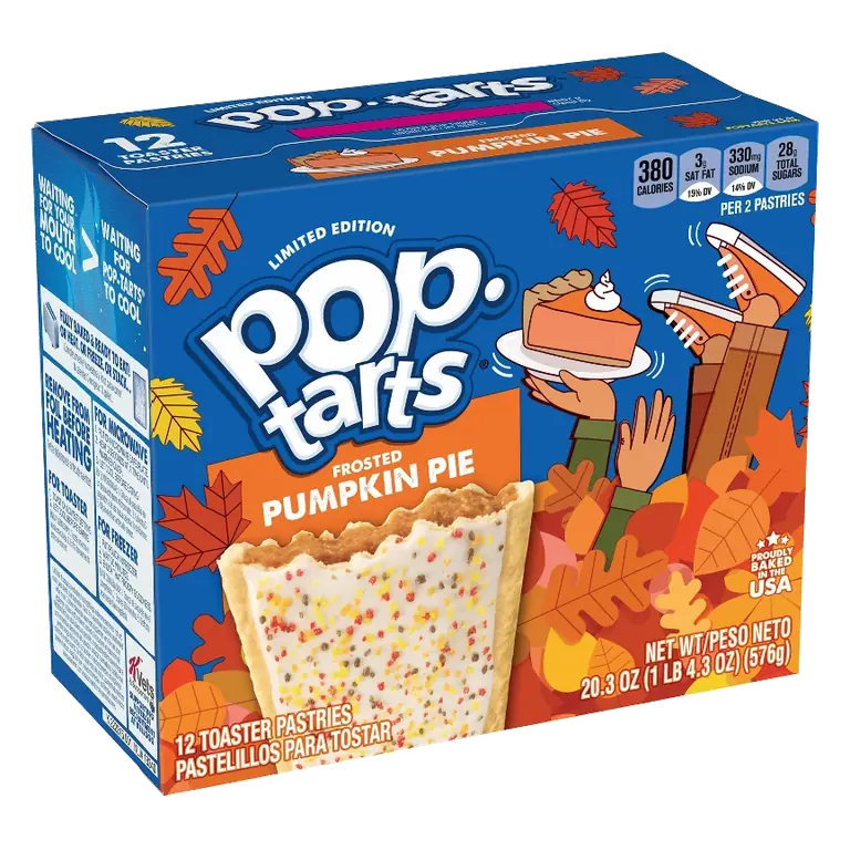 Pop-Tarts Frosted Pumpkin Pie Filling Toaster Pastries, 20.3oz/12ct