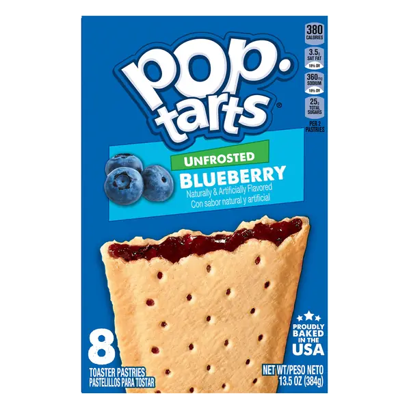 Unfrosted Blueberry Toaster Pastries - 8 ct