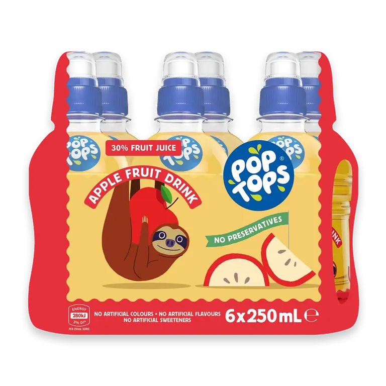 Fruit Drink Apple Poppers Multipack Lunch Box Bottles
