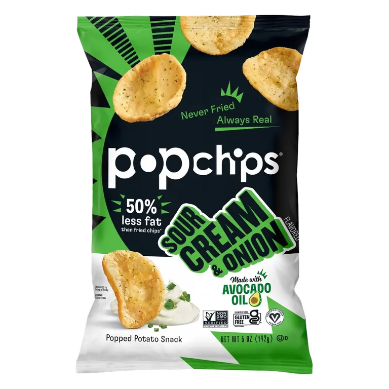 Sour Cream & Onion Potato Popped Chip Snack