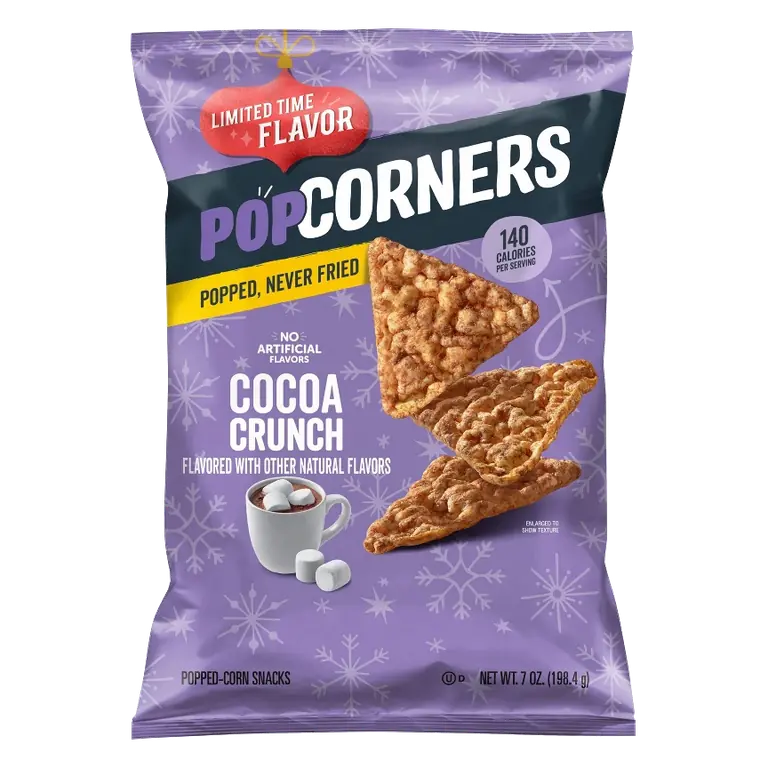Popcorners Holiday Cocoa Crunch Popcorn, 7oz