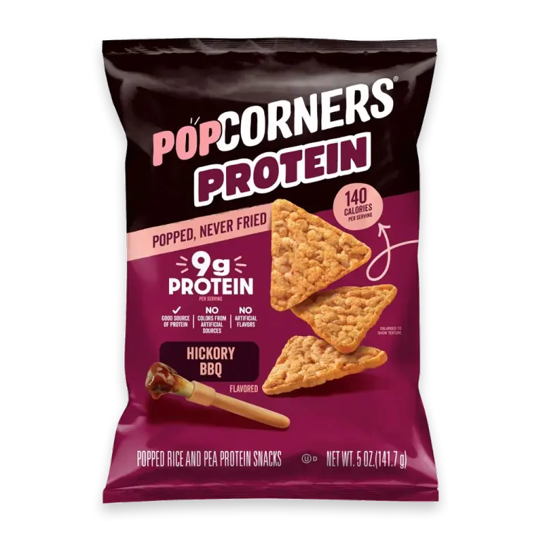 Protein Hickory BBQ Popped Corn Chips