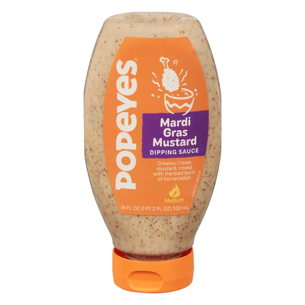 Medium Mardi Gras Mustard Dipping Sauce