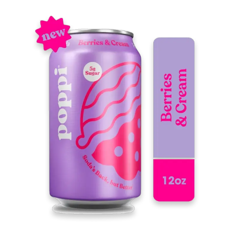 Berries and Cream Prebiotic Soda Can