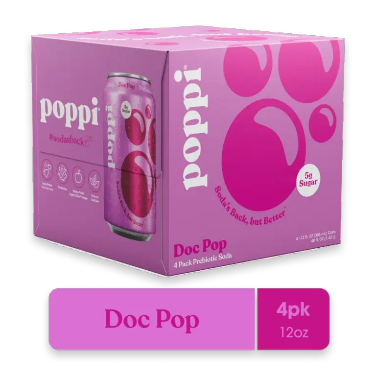 Doc Pop Prebiotic Soda Cans