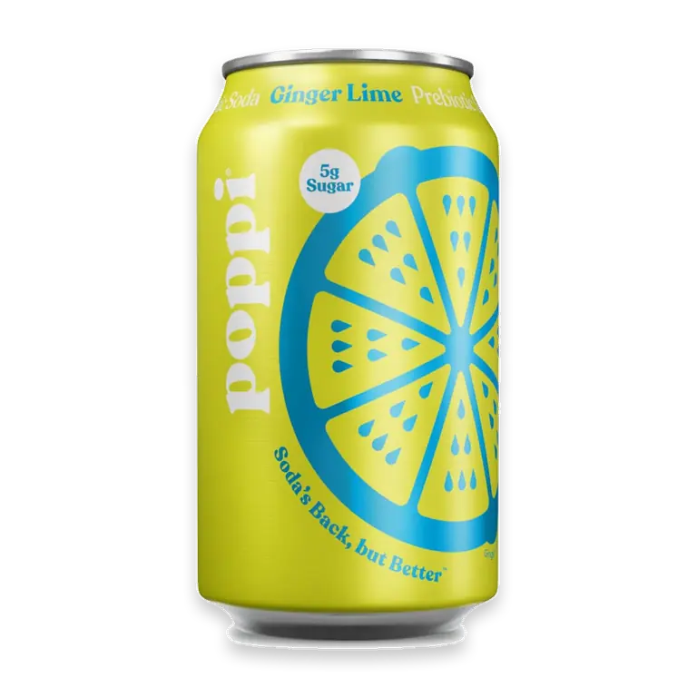 Ginger Lime Prebiotic Soda Can
