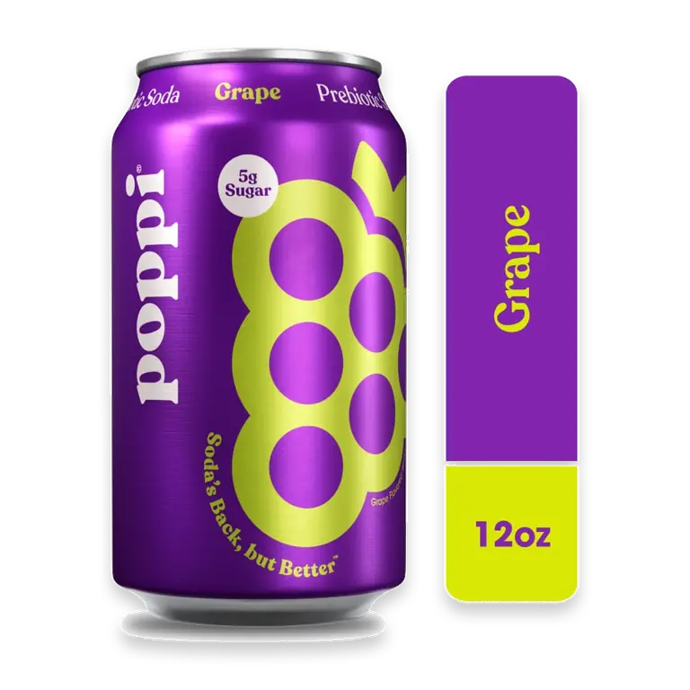 Grape Prebiotic Soda Can