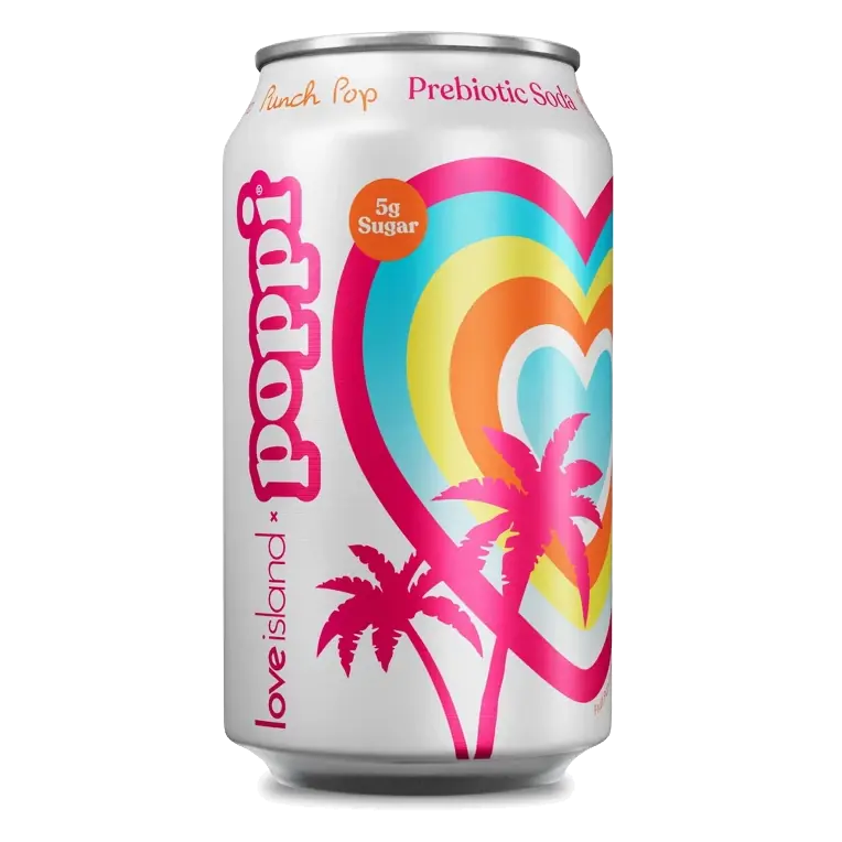 Poppi Punch Pop Prebiotic Soda, 12 fl oz: Non-Caffeinated