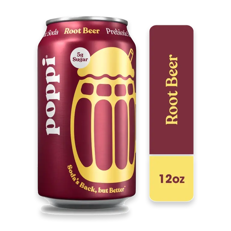 Root Beer Prebiotic Soda Can