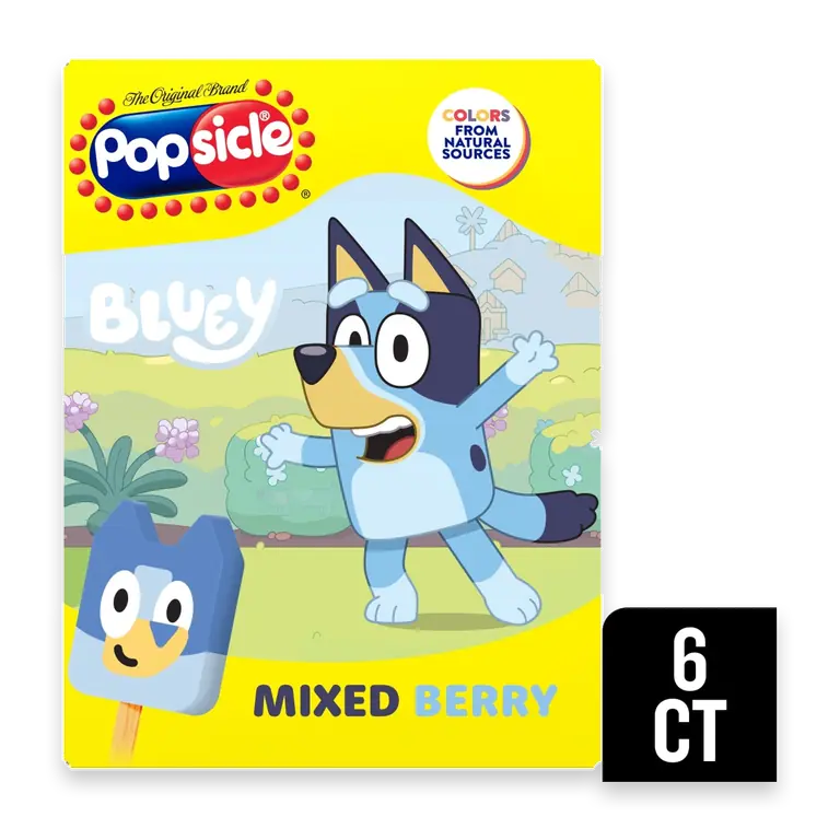 Bluey Frozen Confections Bars, 6 CT