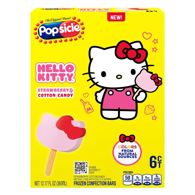 Hello Kitty Strawberry & Cotton Candy Confection Bars - 6 ct