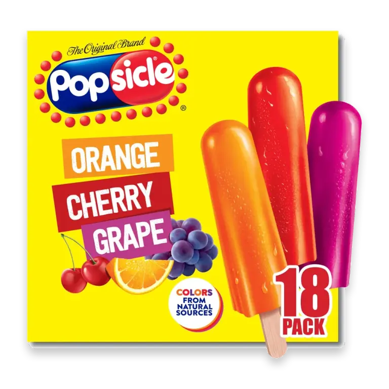 Orange Cherry Grape Ice Pops