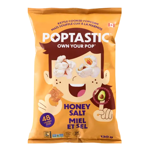Kettle Popped Popcorn Honey Salt 130 g