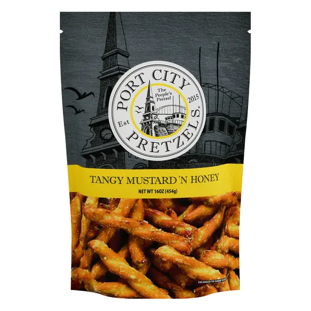 Port City Tangy Mustard 'N Honey Flavored Pretzels