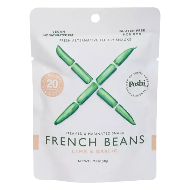 Lime & Garlic French Beans Steamed & Marinated Snack