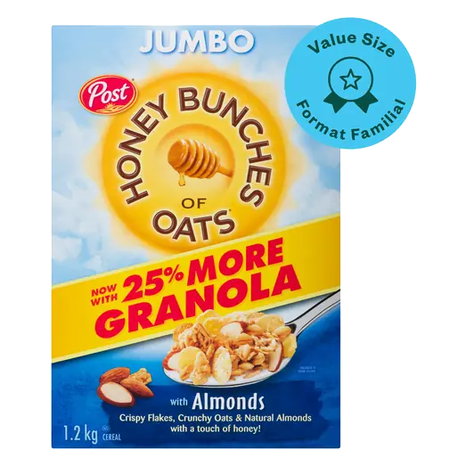 Jumbo Honey Bunches Of Oats With Almonds 1.2 kg