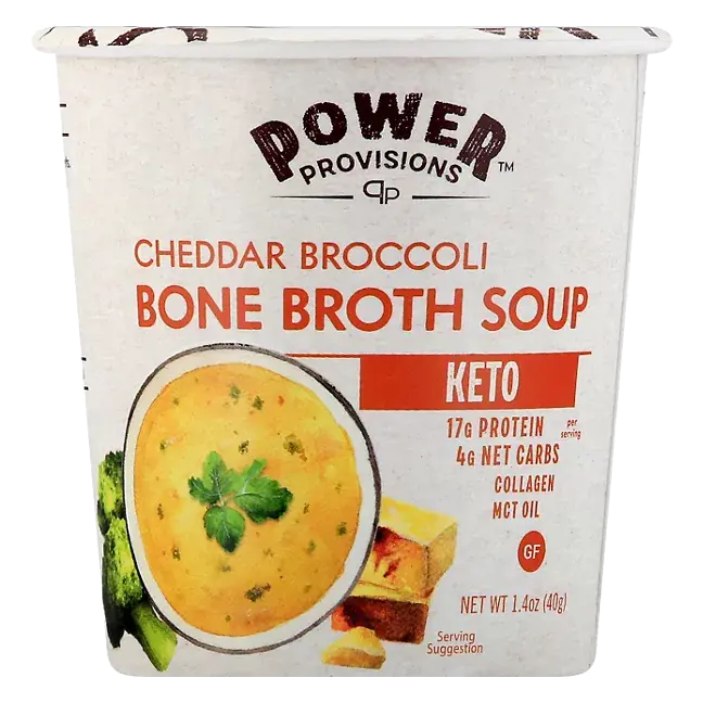 Bone Broth Soup, Cheddar Broccoli
