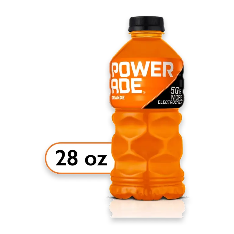 Orange Sports Drink Bottle