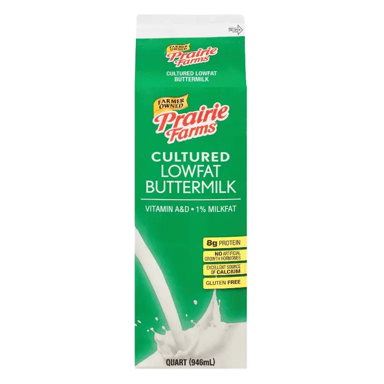 Prairie Farms Buttermilk, 32 fl oz: 1% Milk Fat