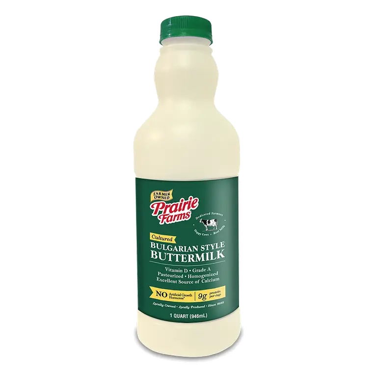 Prairie Farms Cultured Bulgarian Style Buttermilk, 32 fl oz: Whole Milk