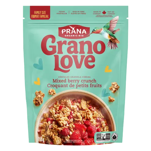 Grano Love Granola Cereal Mixed Berry Crunch Family Size 750 g