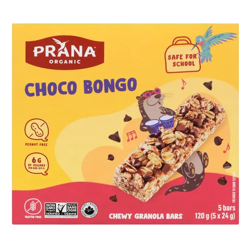 Organic Chewy Granola Bar Choco Bongo 120 g