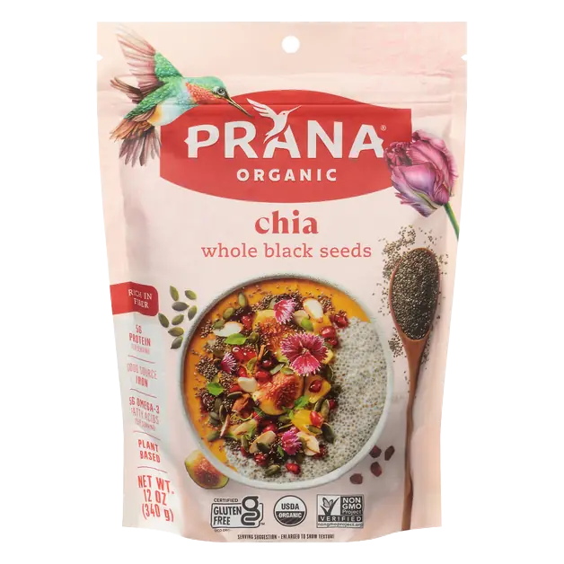 Organic Chia Seeds Whole Black Gluten Free