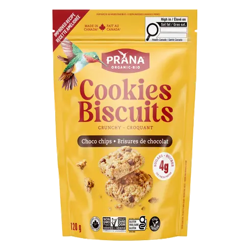 Organic Cookie Squares Chocolate Chips 120 g