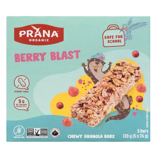 Organic Chewy Granola Bar Berry Blast 120 g