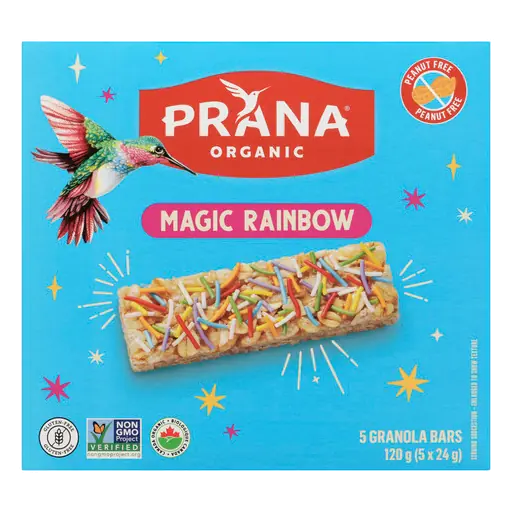 Organic Chewy Granola Bar Magic Rainbow 120 g