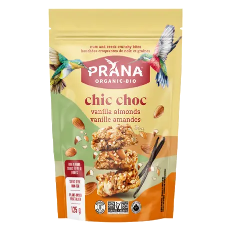 Organic Chic Choc Crunchy Bites Vanilla Almonds 125 g
