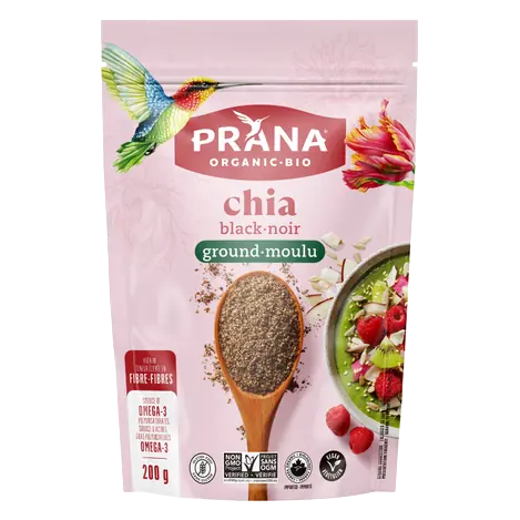 Organic Gluten-Free Ground Chia Black 200 g