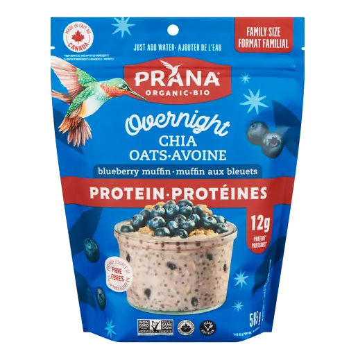 Organic Protein Chia Oats Overnight Blueberry Muffin 585 g