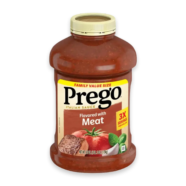 Italian Tomato Pasta Sauce Flavored With Meat