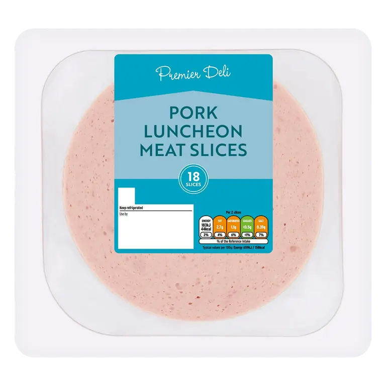 18 x Pork Luncheon Meat Slices 250g