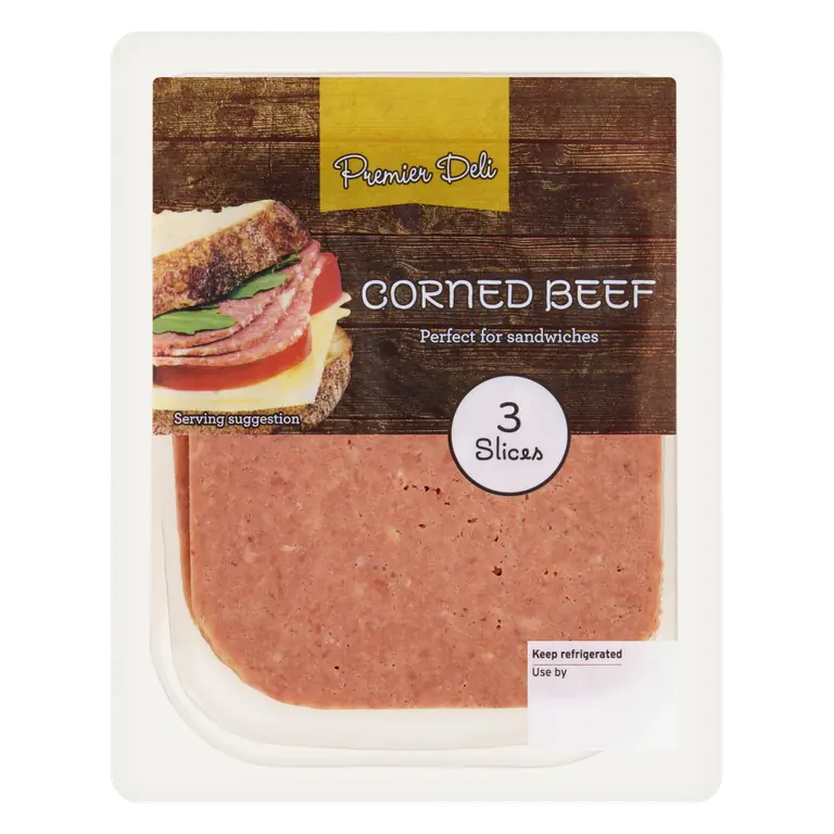 Premier Deli 3 Corned Beef Slices 80g