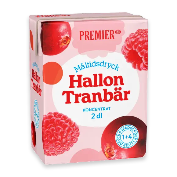 Premier Hallon Tranbär Måltidsdryck