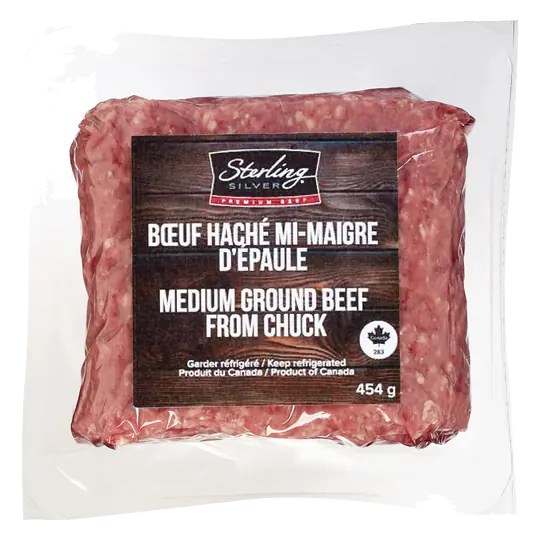 Sterling Silver Ground Beef From Shoulder Medium 454 g