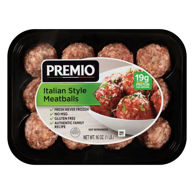 Gluten Free Italian Style Meatballs - 12 ct