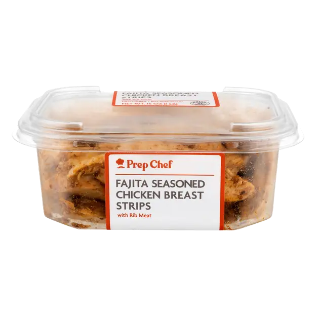 Fajita Seasoned Chicken Breast Strips with Rib Meat