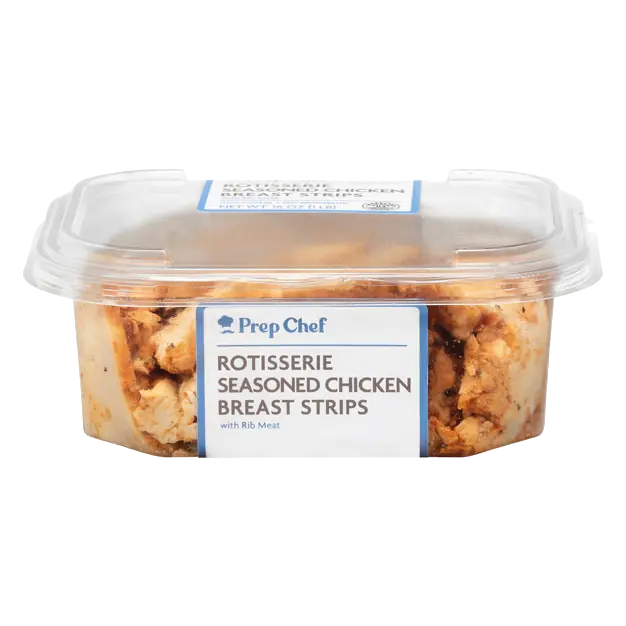 Rotisserie Seasoned Chicken Breast Strips with Rib Meat