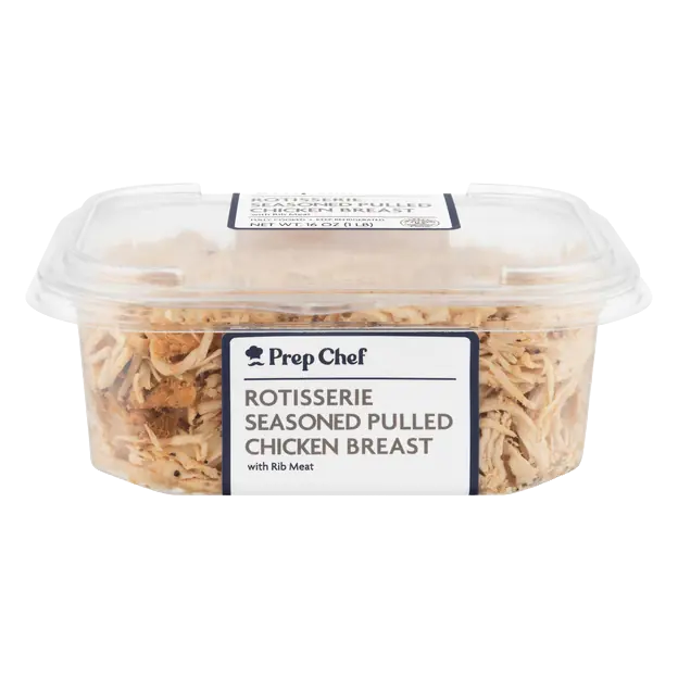 Rotisserie Seasoned Pulled Chicken Breast with Rib Meat