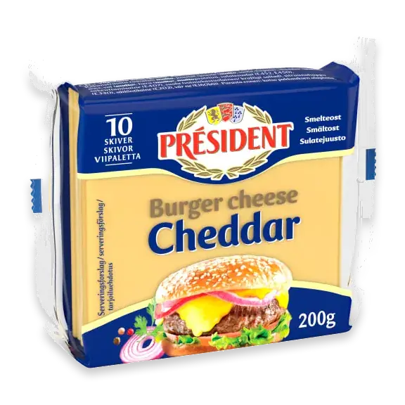 Burger Cheese Cheddar Skivor Hamburgerost