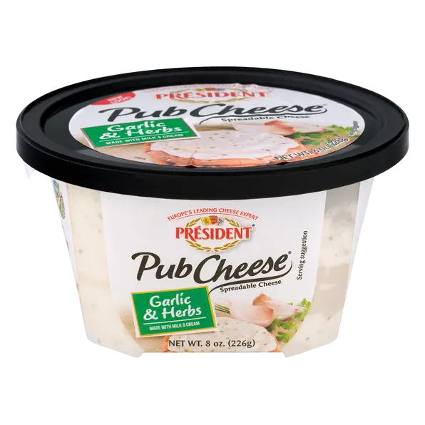 Garlic & Herbs Spreadable Pub Cheese