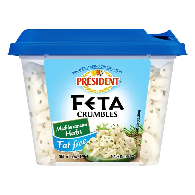 Mediterranean Herb Feta Cheese Fat Free Crumbles